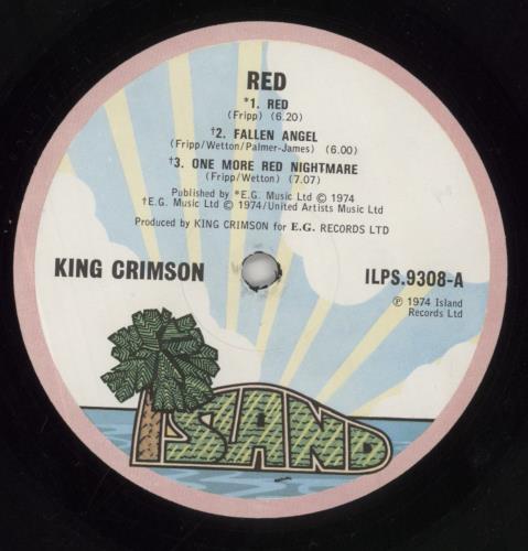King Crimson Red - 1st - VG UK vinyl LP album (LP record) (637317)